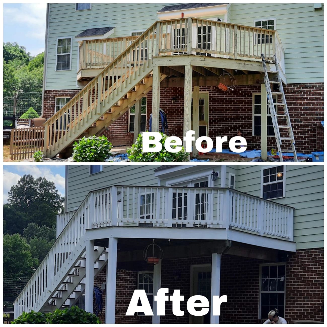 Deck transformation by Finishing Touch Painting