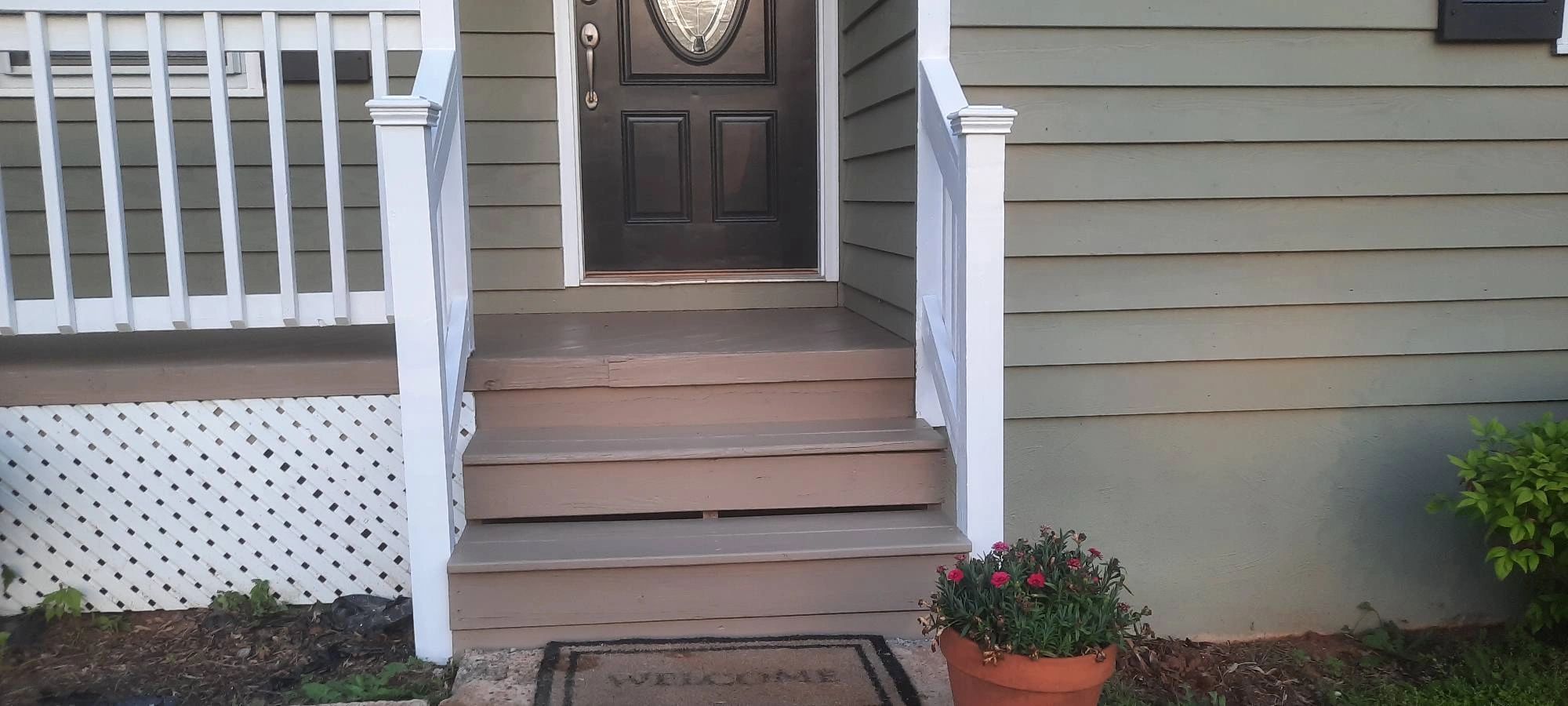 Front porch refresh by Finishing Touch Painting